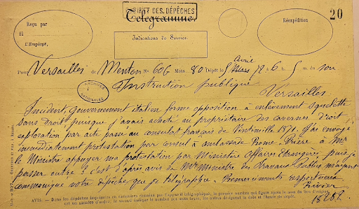 Télégramme Emile Rivière