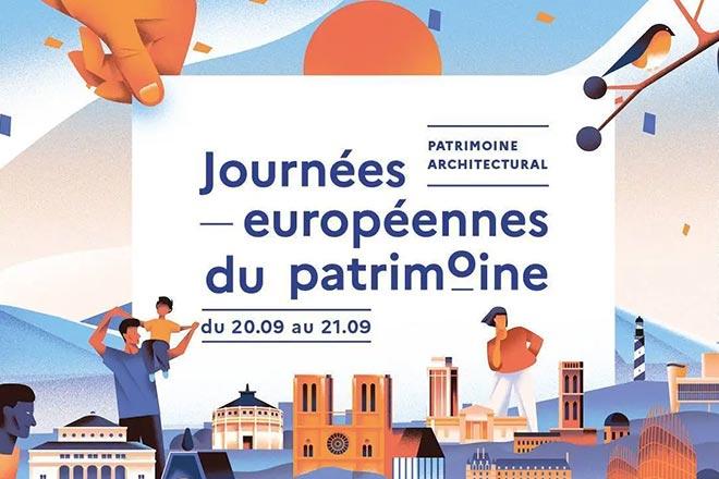 vignette avec l'affiche des journées du patrimoine