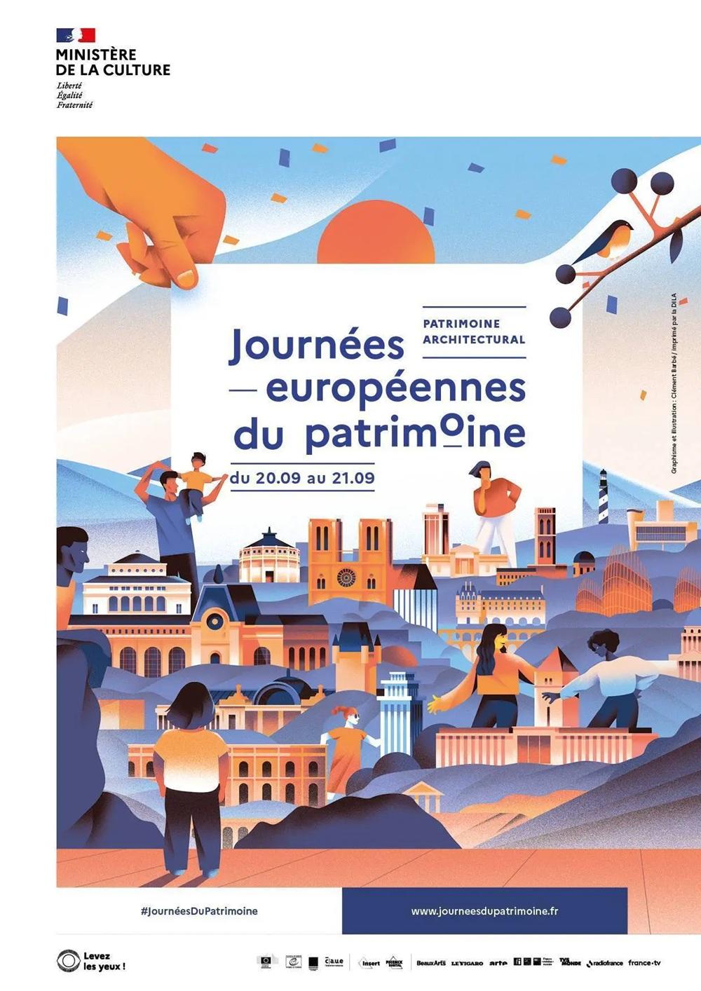 Affiche des journées du patrimoine 2025