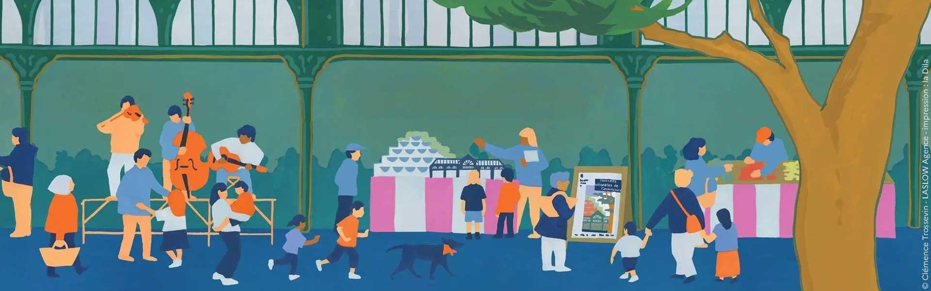 Couverture avec l'affiche des Journées de l'Architecture 2025