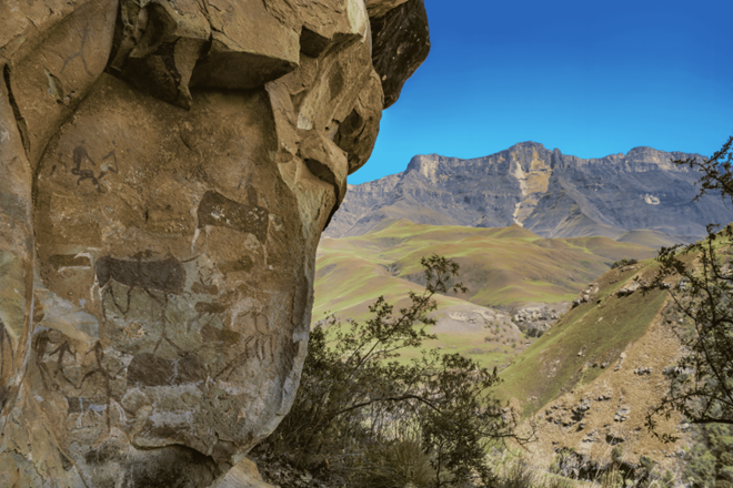 Abri orné de Sebaieini, Didima Valley, Afrique du Sud