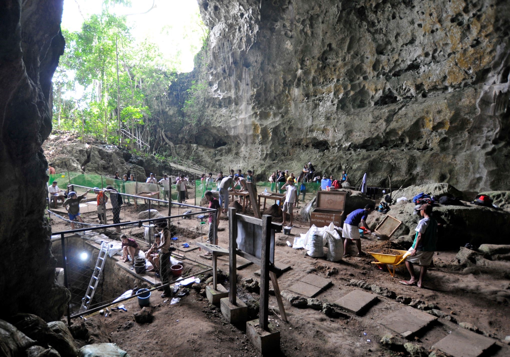 Fouilles de Callao Cave, vue générale © Callao Cave Archaeology Project