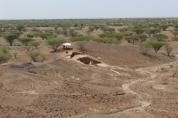 Paysage et site archéologie de Lomekwi 3 (Ouest Turkana, Nord Kenya) daté de près de 3,3 Millions d’années