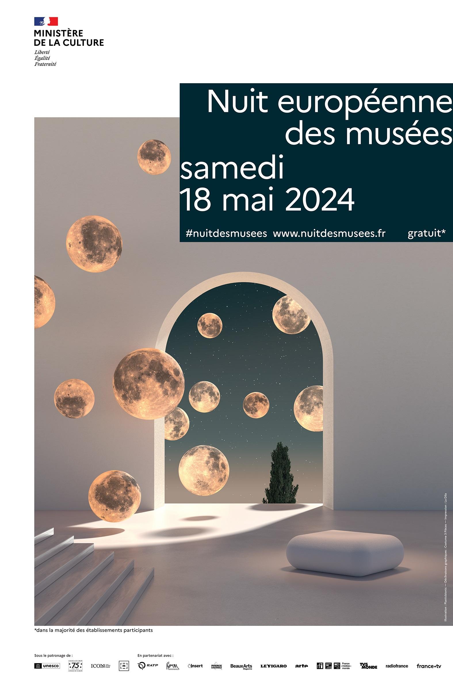 affiche nuit europeenne des musees 2024