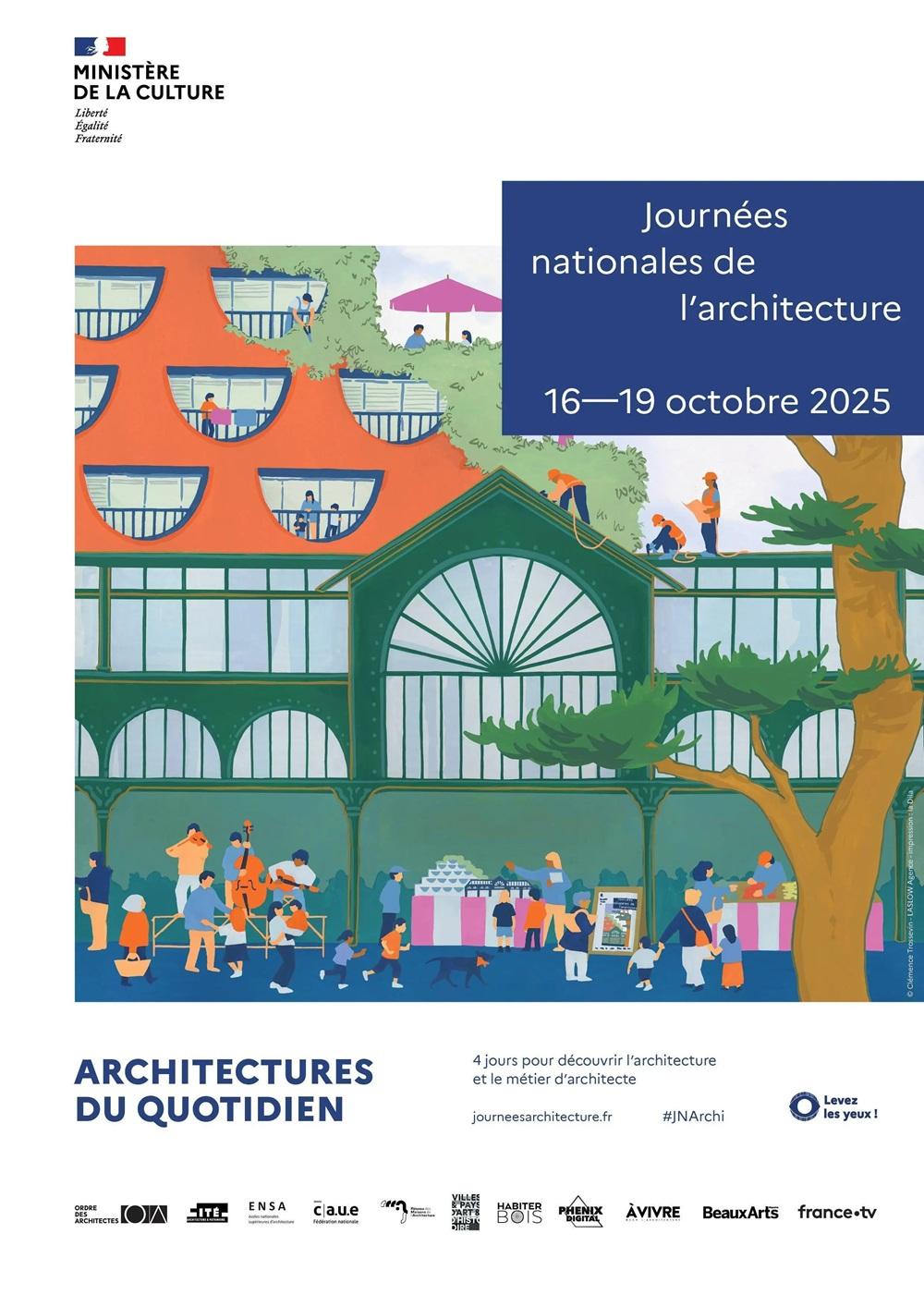 Affiche des Journées de l'Architecture 2025